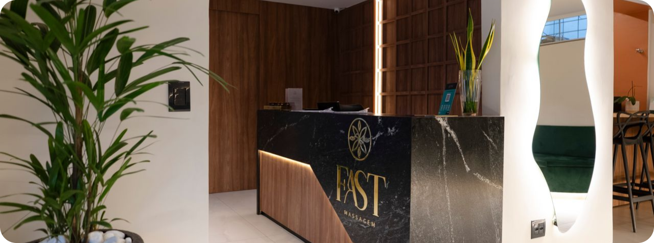 Recepção de uma unidade Fast Massagem